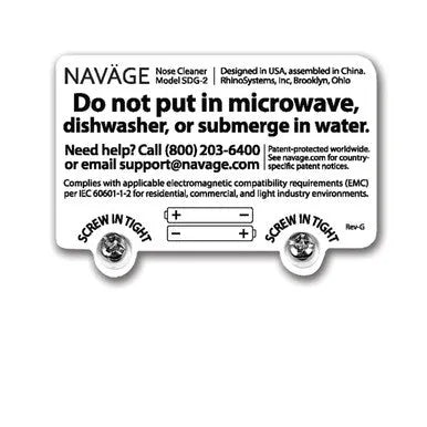 Naväge Nose Cleaner Replacement Battery Door